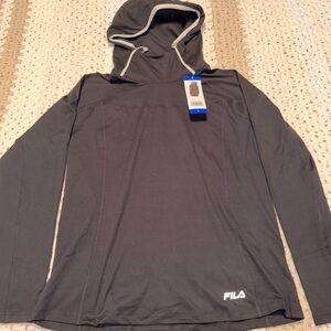 Fila Dark Gray Hooded Sweatshirt